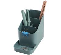 Organisateur de bureau Ibenzoa®, rangement multi-étages pour stylos et petits objets, design économe en espace et durable, idéal pour le bureau et le télétravail – Vert
