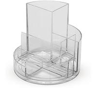 MAUL Organisateur de bureau MAULrundbox 140 x 125 mm – 6 compartiments – Transparent