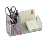 Organisateur de bureau MESHTRI 3 compartiments - métal - gris