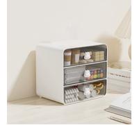 Organisateur de bureau - OMABETA - Boîte de rangement - 3 tiroirs - Design contemporain - Petit Lapin