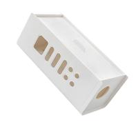 Organisateur de Câbles en Plastique Blanc Couvercle pour Bureau | Passages Réservés, Trous D’aération, Dérivation Multiple, Adapté aux Routeurs et Répartiteurs, Espace Informatique Ordonné