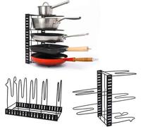 Organisateur de casseroles et de poêles Famanu - Noir