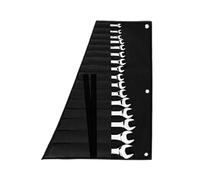Organisateur de clés enroulable - Tissu Oxford 62 × 46 cm | Sac à clés avec plusieurs poches, sangle réglable, mallette de réparation portable, sac à outils enroulable | Atelier, noir, Consulte la