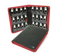 Organisateur de clés portable, sac étanche avec fermeture éclair, dimensions : 21 x 23,8 x 4 cm, couleur : rouge