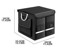 Organisateur de coffre - Boîte de rangement pliable - 28 litres - Tissu Oxford - Étanche - Léger - 33,5 x 29 x 29 cm