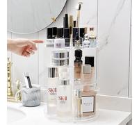 Organisateur de cosmétiques Boîte de maquillage à rotation 360° Lagerung Rack Case - Transparent B 5Pcs