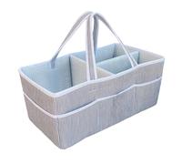 Organisateur de Couches - Rangements de 15 Pouces | Organisateur en Tissu en Toile - Bac de Rangement pour Chambre d'enfant avec séparateurs Amovibles pour lingettes pour, Lotion, Jouets,
