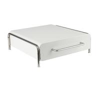Organisateur de cuisine de tiroir de support de dosette de capsule de café Compatible avec les capsules de magasins de dosettes (30.5 * 31.5 * 10cm blanc)