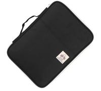 Organisateur de documents A4, en tissu Oxford, avec fermeture éclair, dimensions 35x25x3,5 cm, couleur noire