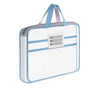 Organisateur De Documents Importants - Dossier De Transport En Transparente Avec Fermeture Éclair Sécurisée, Pochette De Rangement Portable | Sac De Gestion De Papier Durable Pour Le Thé De Pré