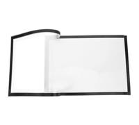 Organisateur de Dossiers Artistique à Pochettes Transparentes, Argenté | Rangement Bureau et École, Accès Facile, Usage Maison, Style Minimaliste, Polyvalent, Fer