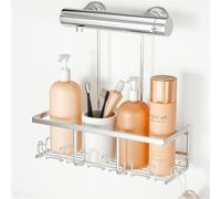 Organisateur de douche - Étagère de salle de bain - Rangement pour douche - Matériau en acier inoxydable - 1 niveau - Argenté