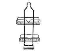 Organisateur de Douche Suspendu, Noir givré, Minimaliste, Support de Rangement Multicouche pour les Essentiels de Salle de Bain, Ensemble de 3 Pièces en Acier à Haute Teneur en Carbone