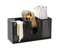 Organisateur de et couvercles Support Mural Avec 3 Compartiments À Pailles | Distributeur de en Pour Cuisine Bureau Garde-Manger Appartement Bar Boutique Restaurant Espace Pause Noir