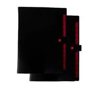 Organisateur de fichiers accordéon A4 12 pochettes étanche à l'eau | Pack de 2 pochettes A4 multicolores 12 pochettes : bureau, école, maison, études, voyages d'affaires(Black)