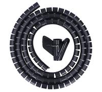 Organisateur de gaine de câble en spirale, diamètre 20mm/0,79 pouces, système de gestion de cordon de Tube d'enroulement de fil pour la maison, le bureau, la télévision, les (1.khm / 4.adjectif)