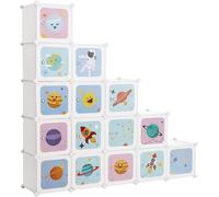 Organisateur de jouets 15 boîtes, espace 153 x 31 x 153 cm