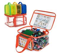 Organisateur de jouets étanche, composé de 4 compartiments, idéal pour les blocs de construction et les jeux