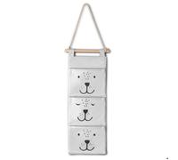 Nukido Organisateur de Jouets Suspendu pour Jouets, Panier à Linge, Sac à Linge, Organisateur Suspendu pour Jouets, Linge ou Autres Produits, complément Pratique à la Chambre - 20 x 14 x 80 cm - Gris