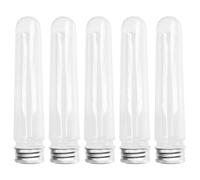 Organisateur de Lacets de Chaussures Transparent Rigide 5 Pièces | Tube de Rangement Portable, Format Compact et Léger, Lot de 5 en Plastique et Aluminium