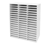 Organisateur de littérature à 48 compartiments avec 48 compartiments, armoire de classement ouverte, porte-documents jusqu'à 50 kg, étagères réglables, pour la maison et le bureau