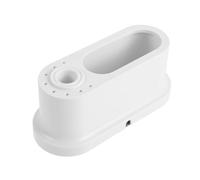 Organisateur de Machine Manucure 8 Trous pour Embouts, Blanc | Plastique, Pose sur Bureau Stable, Fente 17mm et Logement 80x32mm pour Perceuse