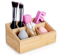 Organisateur de maquillage en bambou 17x10x8 cm