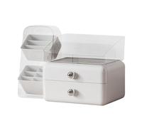 Organisateur De Maquillage, Grande Mallette De Rangement Avec Tiroirs, 34x22,5x17,5 Cm, Organisateur De Rangement Pour Cosmétiques, Porte-pinceaux De Maquillage, Disposition Multi-sections, Pour Compt