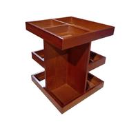 Organisateur De Maquillage Tournant - Organisateur De Maquillage Tournant 360 Pour Plan De Toilette | Rack De Stockage En Bois Decor Rustique Pour Salle De Bain Vanite | Accessoires Salle