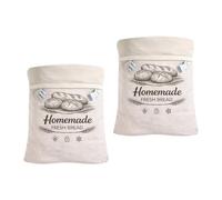 Organisateur de pain pour réfrigérateur et congélateur, en coton réutilisable avec fermeture à clip intérieure enduite pour comptoirs de cuisine, pochette de rangement pour pain de boulangerie, de