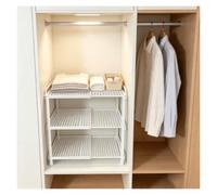 Organisateur De Penderie Extensible Empilable pour Placard De Cuisine | Organiseur De Placard Empilable, Étagère Gain De Place Réglable(B-3pc,Medium-22CM)