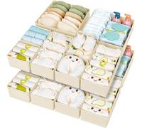 Organisateur de placard, 15 pièces, en tissu beige