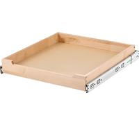 Organisateur de placard coulissant à fermeture douce Étagère coulissante Tiroir en bois 50,8 cm x 53,3 cm