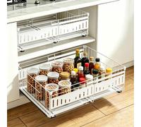 Organisateur de placard extensible avec 3 étagères, lot de 2