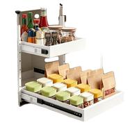 Organisateur de placard extensible, en acier au carbone, avec 2 niveaux, dimensions minimales de 60*53*90 cm, capacité de charge par niveau de 10 kg, profondeur de 53 cm