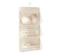 Organisateur de Placard Sac Grande Capacité 3 Pochettes Boîte Pliable | Support à Sac pour Garde-Robe pour Soutiens-Gorge Bijoux Chapeaux Sacs Tote Chemises Étudiants Personnes