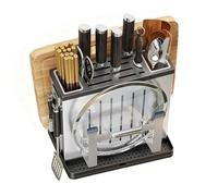 Organisateur de planches à découper - Support pour ustensiles de cuisine sans perçage - Pour maison, dortoir, hôtel, restaurant, appartement, location, boulangerie