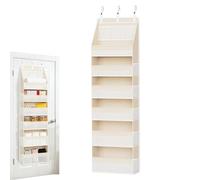Organisateur De Porte | Organisateur Vertical Grand Rangement 6 Niveaux Avec Crochets,Stockage Derrière La Porte - pour Buanderie, Chambre bébé, Camping-car, Dressing, Salle de bain, Chambre, Garde-ma
