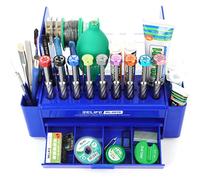 Organisateur de porte-outils avec 26 emplacements, de couleur bleue