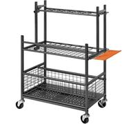 Organisateur de porte-outils, en acier au carbone, rangement multifonctionnel, couleur rouge