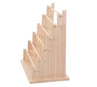 Organisateur de Porte-rubans en Bois, 6 Niveaux pour Atelier | Rangement Ajustable 34,80x31,50x20,00cm, Accès Rapide, Tri Facile, pour Station D’emballage et Salle Créative