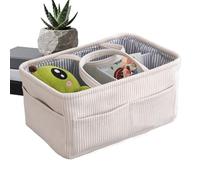 Organisateur de pour Grand Sac avec Compartiments | Sac Organisateur Porte-Pour Chambre De Bébé pour Table de Chevet Bureau Salle de Bain Lingettes Biberon Garçons et Filles