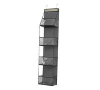 Organisateur De Rangement Au-dessus De La Porte - Système Arrière Mural | Poche Avec Crochet En Métal | Garde-Robe De Chambre Enfant Garde-Robe De Chambre Gain De Place Solution D'organisation De La