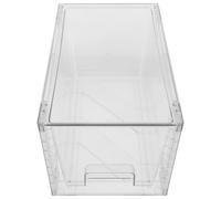 Organisateur de Rangement de Bureau 12 Pouces en Pet, Empilable | Boîte Transparente Détachable, pour Accessoires et Sundries, Dressing Rooms et Powder Rooms, Style Tidy