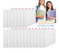 Organisateur de rangement de papier pour scrapbooking - 30,5 x 30,5 cm - En polypropylène transparent - Intercalaires autocollants - Gestion des papiers d'art et de bricolage - Organisation de