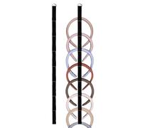 Organisateur de rangement pour bandeau - 2 supports d'affichage muraux | Support de bandeau élastique à suspendre avec 16 emplacements pour femmes adolescentes | Cintre d'accessoires en Nylon peu enco