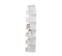 Organisateur de Rangement pour Porte - Sac Non Tissé 4/6 avec Compartiments | Système de Fixation Murale avec Crochets en Métal pour Chambre d'enfant Garde-Robe