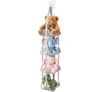 Organisateur de rangement sur porte Avec Crochets Casques Et Filet Mural | Range-Balles Suspendu De Porte Pour Salon Cuisine Dortoir Garage École Gym Maison Chambre Pour Poupées
