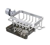 Organisateur de Robinet Antirouille Amovible Sans Perçage Gain De Place | Support Porte-Éponge Égouttoir pour Robinet d'Évier Cuisine Maison, Cuisine, Buanderie, Garde-Manger, Appartement, Argent