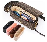 Organisateur de sac à main, organisateur de sac en feutre avec fermeture éclair pour Baguette, petit fourre-tout, finition de sac intérieur, organisateur d'insertion de sacs à main Black zipper bag